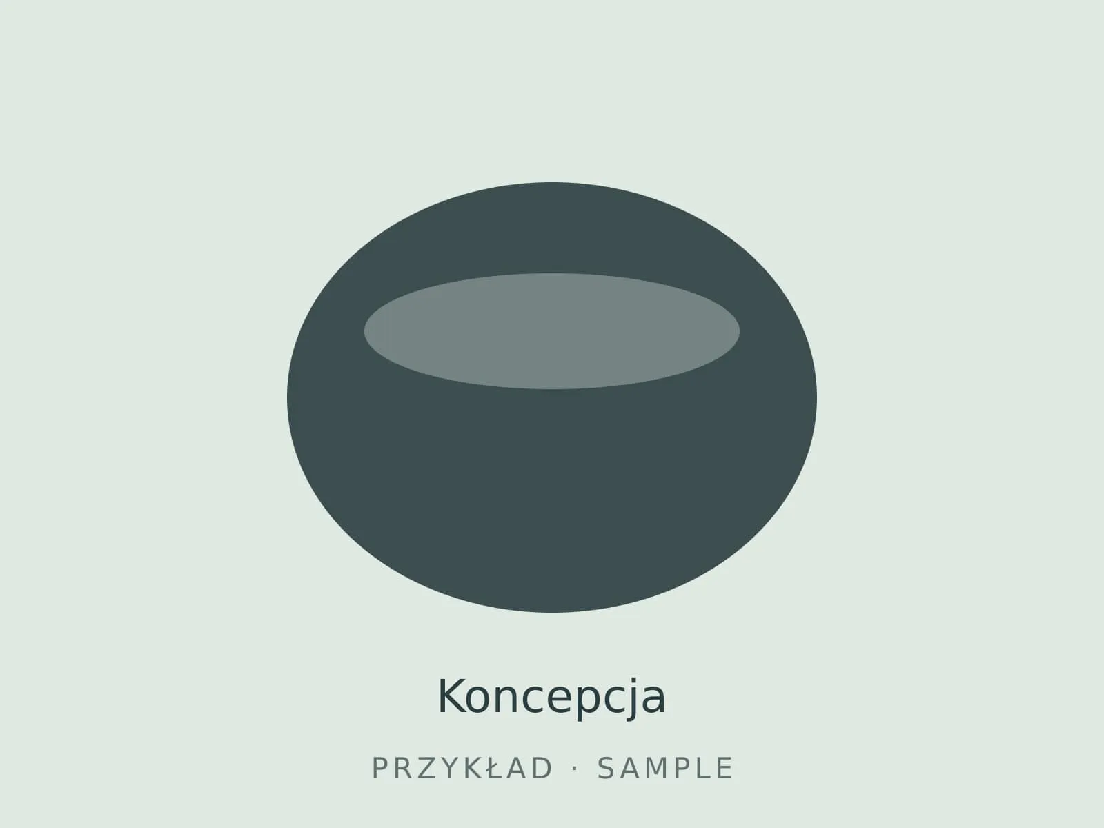 Szkic koncepcji ogrodu z układem ścieżek i rabat